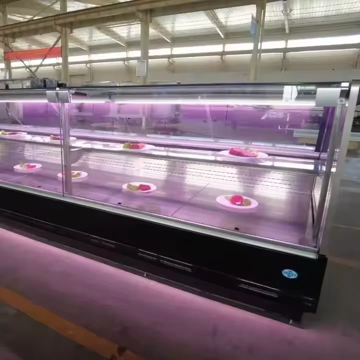 عداد خدمة ثلاجة اللحوم في السوبر ماركت المخصص يستخدم كنظام عرض تجاري