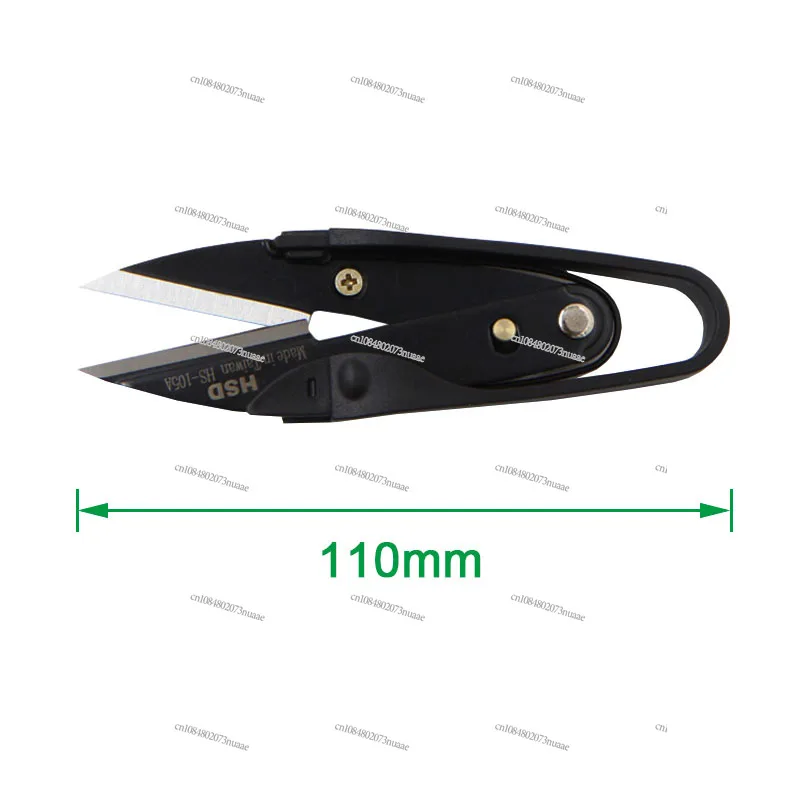 Professional Leather Thread Shears Handmade DIY Leather Carbon Steel Scissors Sewing Thread Clippers Cutter with Safety Sleeve