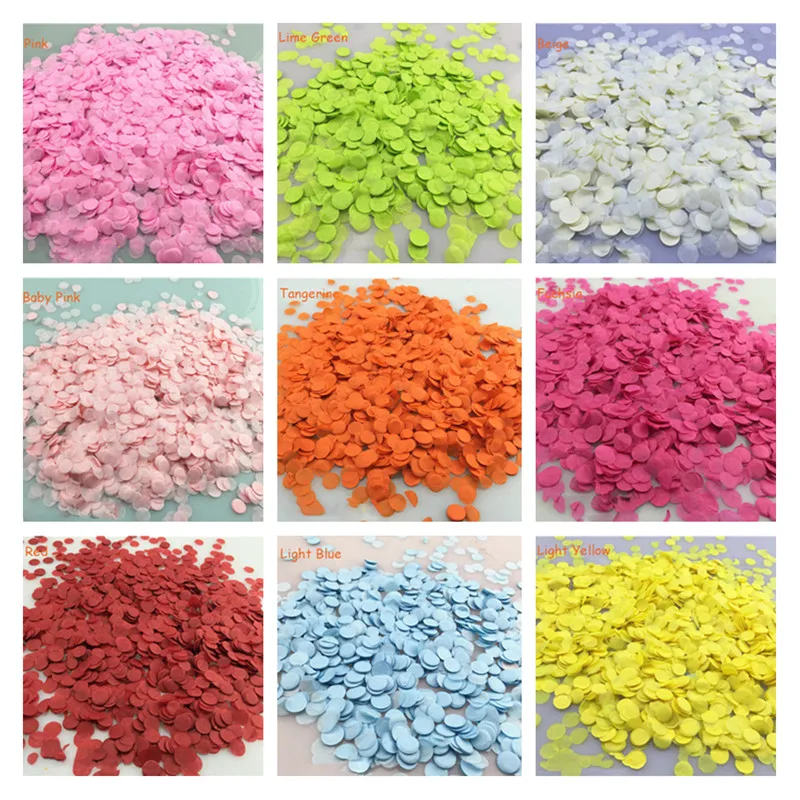 10G/Bag Round Paper Confetti Wedding Party Dots Filling Balloon Decoration Sprinkle Confetti For Wedding Birthday Table Ornament