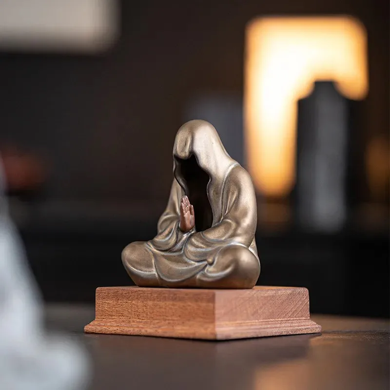Zen Style Formless Buddha Tea Ornaments Buddhist Tea Ceremony Tea Pets Creative Home Tea Table Tabletop Tea Space Decor ZI292