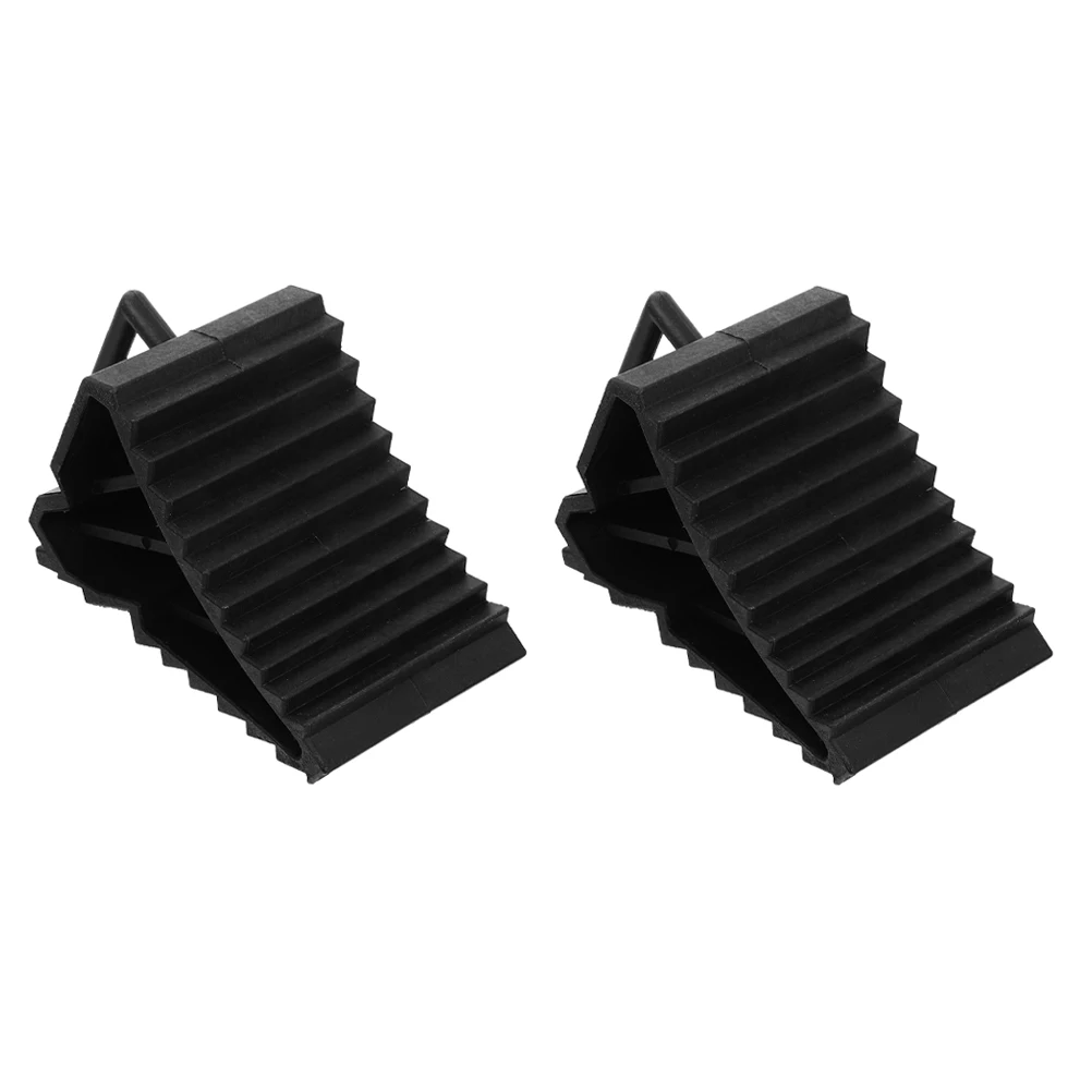 

2pcs Tire Slipper Stopper Wheel AntiSlip Pad Chocks for Car Durable Premium Material Small Size Triangular Design Stability