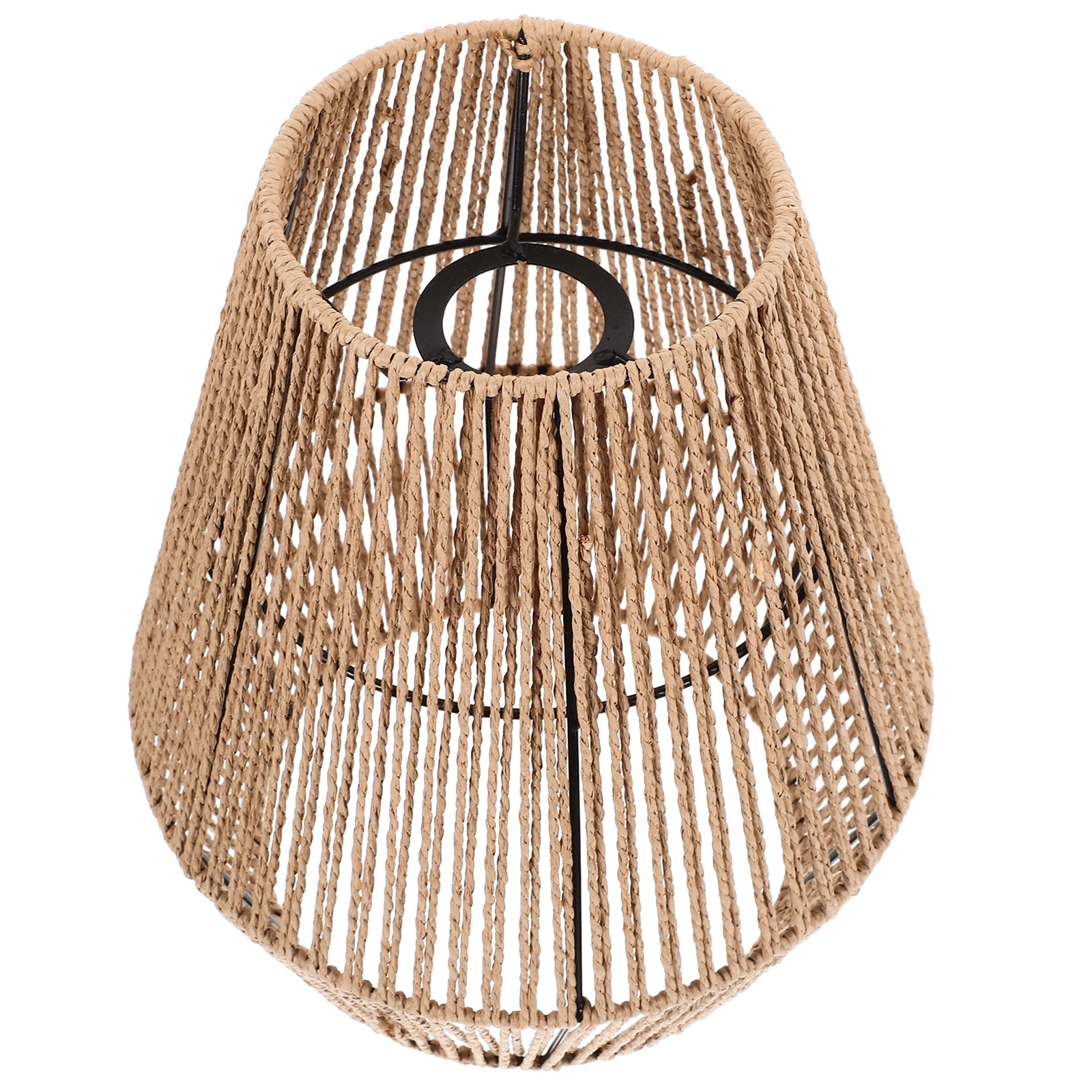 

Woven Pendant Light Shade Rattan Lampshade For Ceiling Floor Lamp Decorative Hanging Cover Retro Style Soften Light