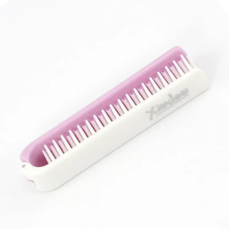 1 Pcs Foldable Hair Comb Brush Anti-static Hairbrush Portable Travel Hair Brush Wheat Straw Folding Hairdressing Styling Tool