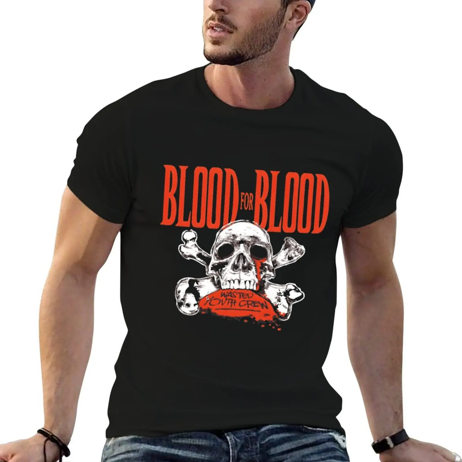 Blood For Blood Hardcore Boston \t \t \t\t T-Shirt Novelty Print Casual Tee Shirt