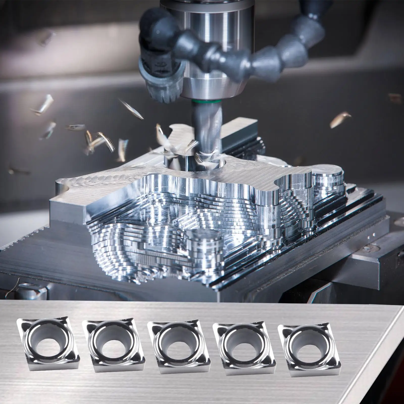 

Надежные токарные пластины из твердосплавного алюминия. Комплект из 10 пластин CCGT060202 AK с ручным осмотром для точности.