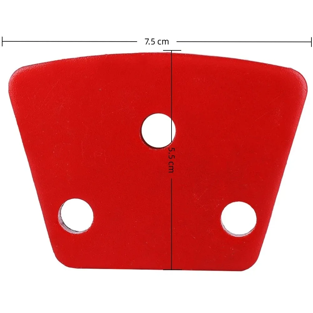 3pcs 3 Holes Trapezoid Grinding Disc Trapezoid Shape 30 Grit Diamond Floor Grinding Pad Concrete Grinding Pad Floor Grinding view 6