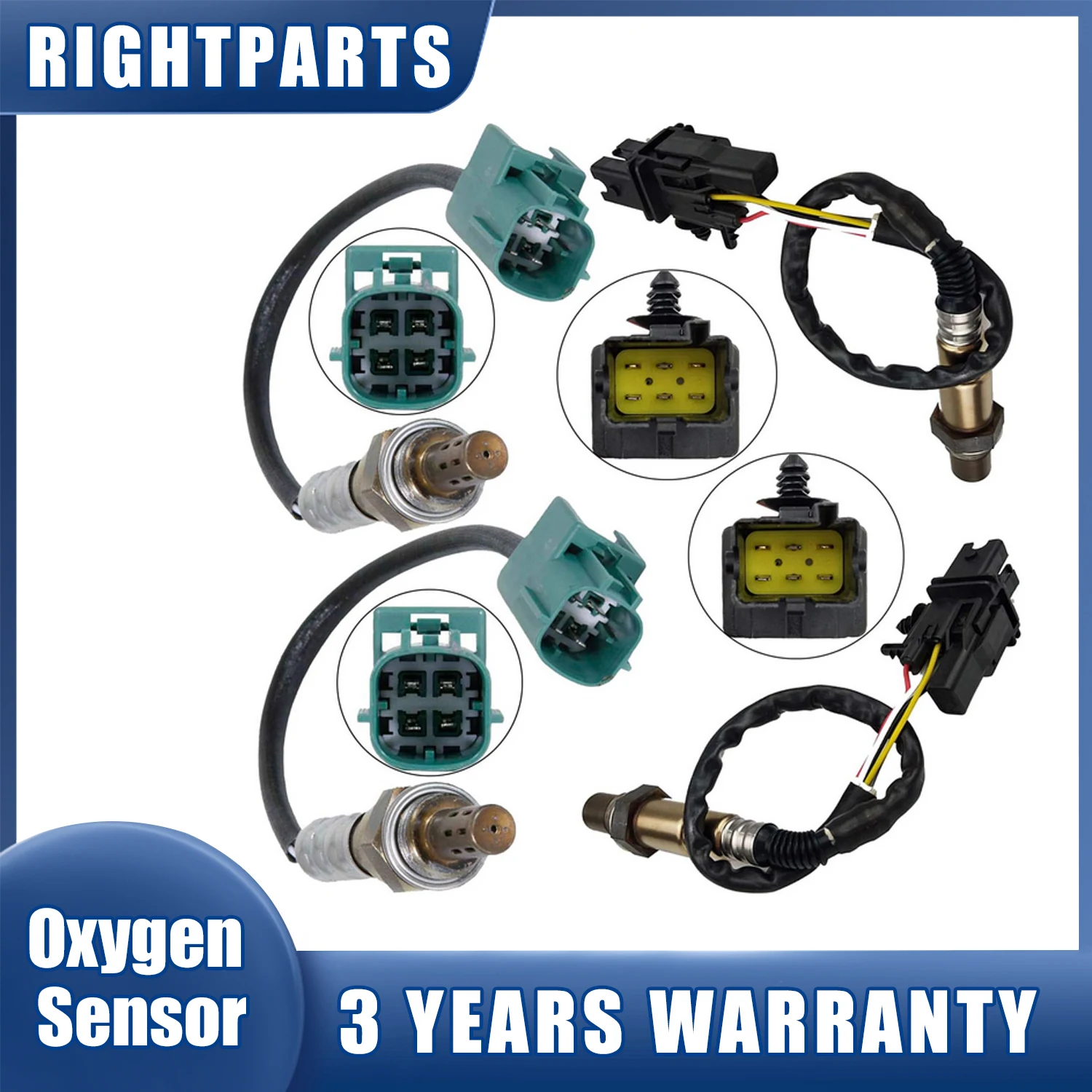 New 4pcs Upstream+Downstream Oxygen Sensor 234-5060 234-4301 For Nissan Maxima Murano Quest Altima 3.5L 2004 2005 2006 2007 2008