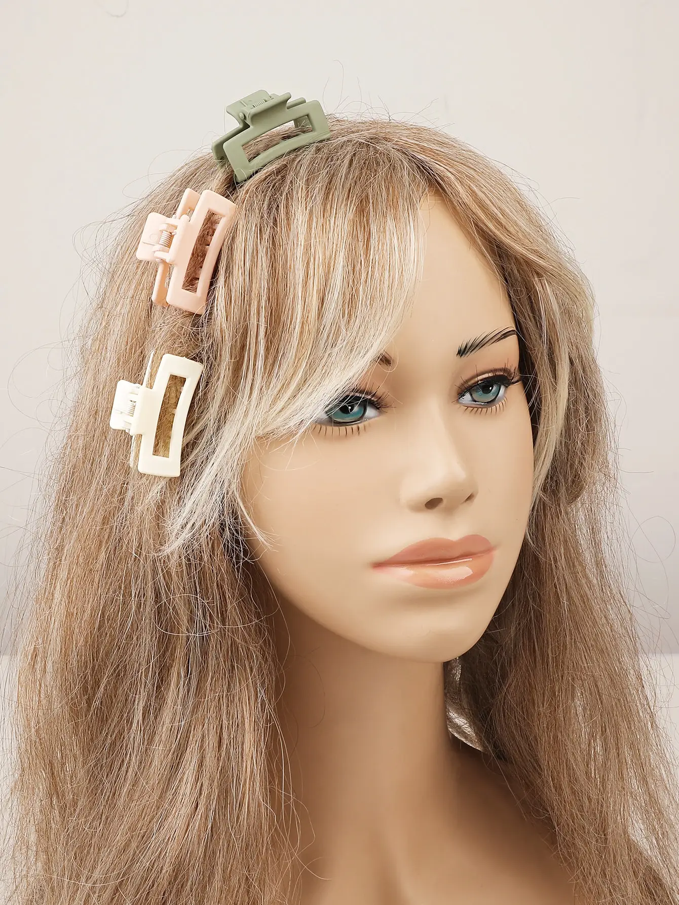 7-teiliges Mini-Set mit mattschwarzen hohen Pferdeschwanz-Haarklammern für Frauen und Mädchen, kleines rechteckiges Haar-Accessoire, rutschfeste Krabben-Haarnadel – Detail 8