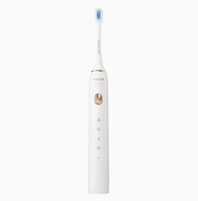 SOOCAS X3S Adult Sonic Electric Smart Toothbrush IPX8 Waterproof 180 Days Long Battery Life Soft Bristle Toothbrush Head