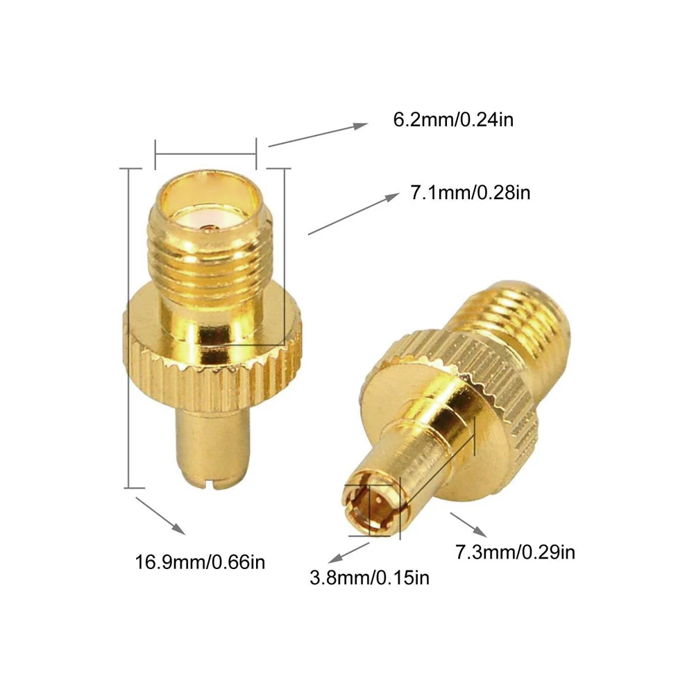 Антенный адаптер RF Coax 4G LTE 2 шт., переходник с гнездом SMA на прямой штекер TS9 для антенны 4G LTE Hsdpa 2G 3G