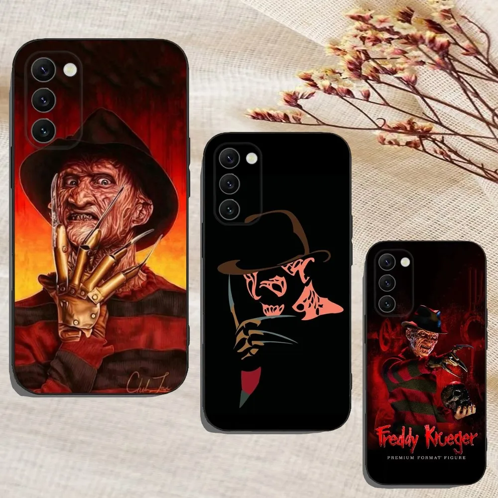 F-Freddy Krueger Horror Phone Case For Samsung Galaxy A13,A21s,A22,A31,A32,A52,A53,A71,A80,A91 Soft Black Cover