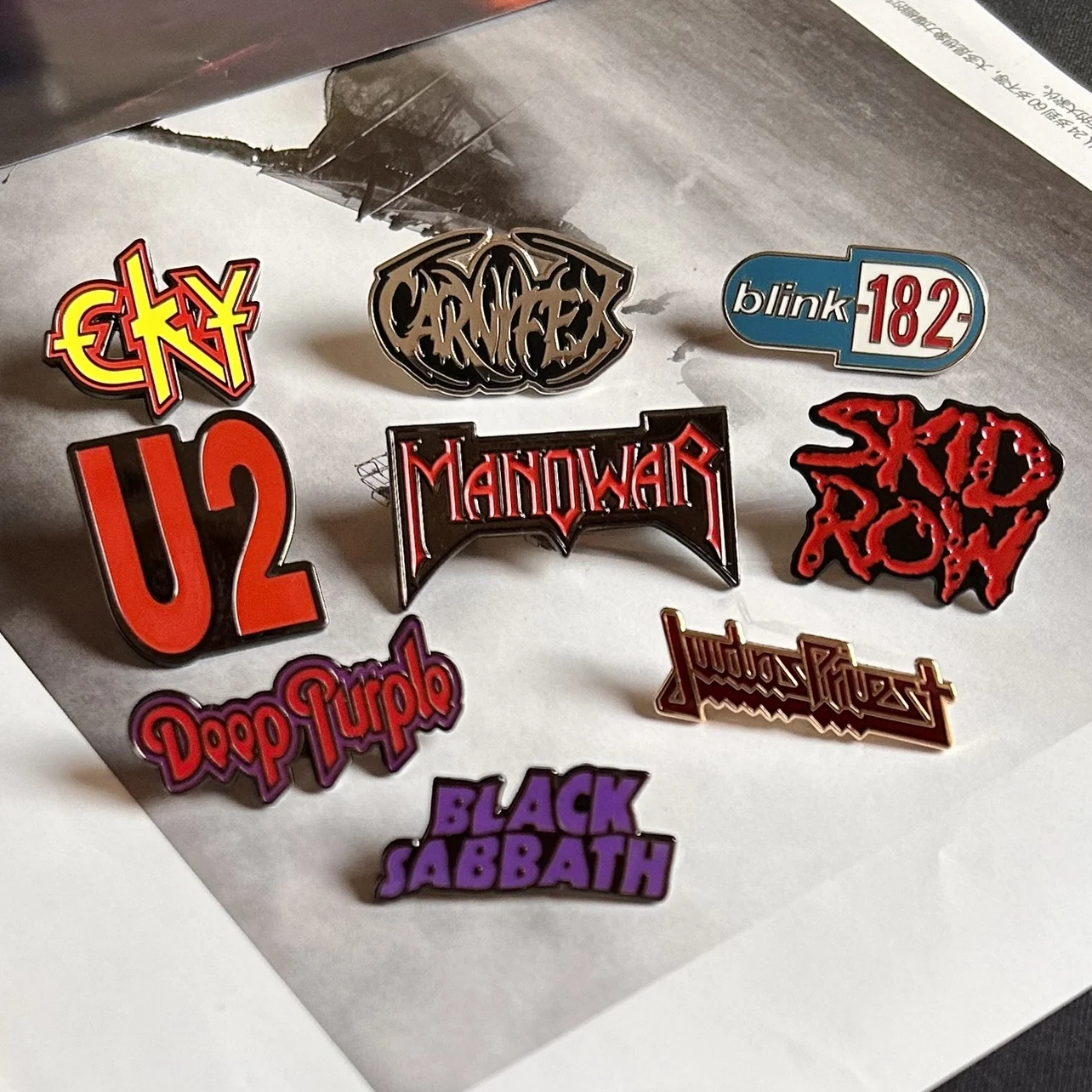 Rock Band Logo Metal Badge Music Peripheral Brooch Heavy Metal Punk Pin Fans Collect Gift Souvenirs