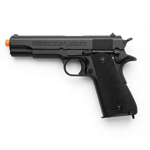 1911 Style Metal Handgun, Manual Gel Splatter Ball Blaster for Outdoor Team Shooting Activities (No Bullets)