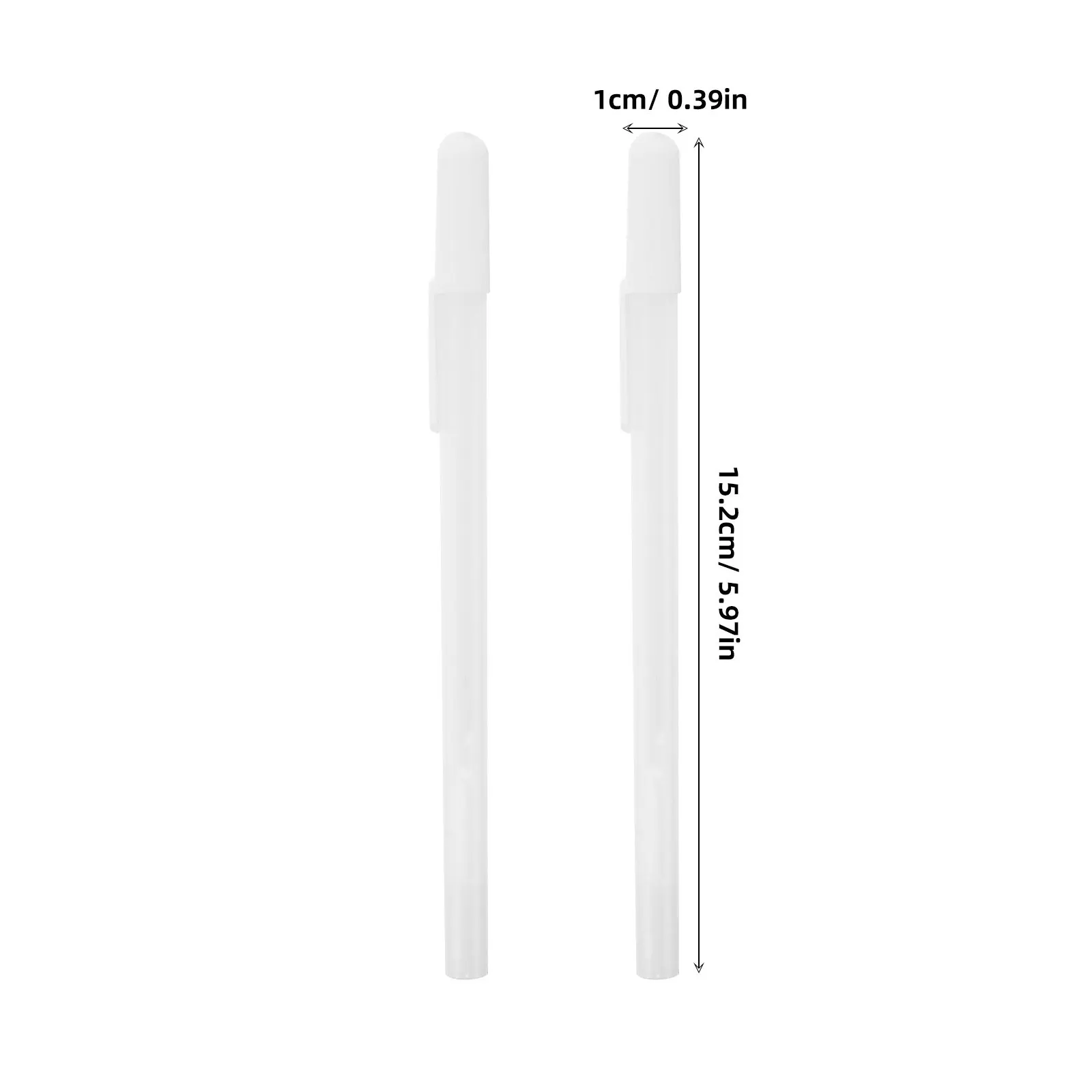 Afbeelding 6: 4 stuks wenkbrauw microblading positioneringspen waterdichte witte huidmarkeringen make-up permanente omtrek mapping tools tattoo markering
