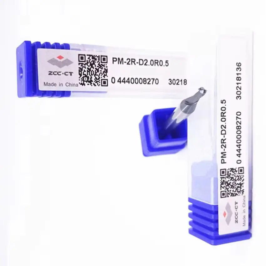PM-2R-D4.0R0.2/PM-2R-D4.0R0.3/PM-2R-D4.0R0.5/PM-2R-D4.0R1.0 PM-2R ZCC.CT End Mills 2 Flute Corner Rounding End Mills 1pcs/box