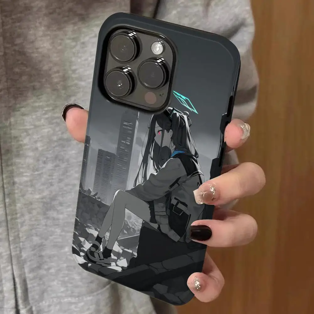 

alice tendou wallpaper Phone Case Double-layered 2-in-1 Film Case For IPhone 16 15 Promax 14 13 Pro 12 11 plus Samsung S Covers