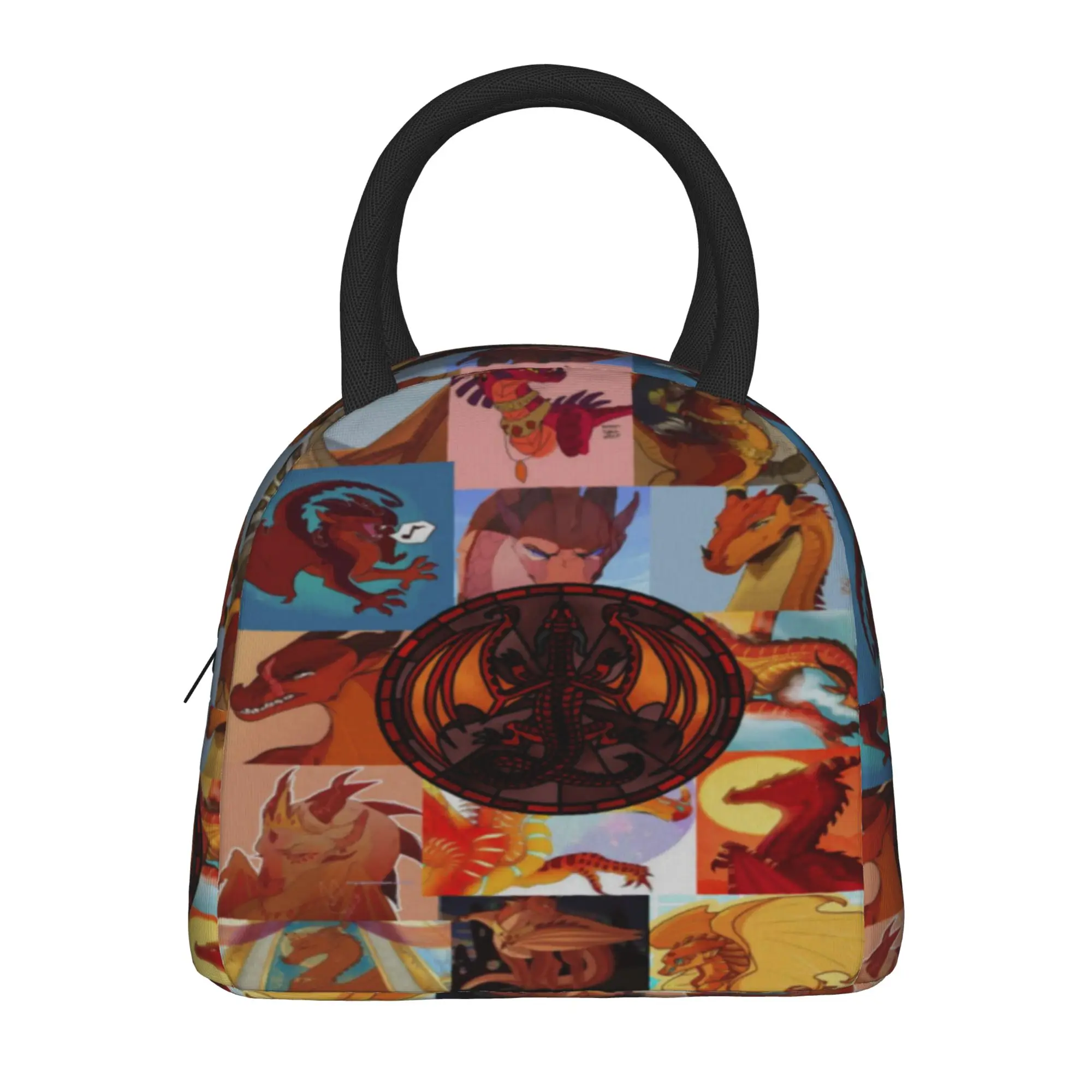 Wing Of Fire dragon Merch Insulated Lunch Bag For Picnic  Food Box Portable Cooler Thermal Lunch Boxes