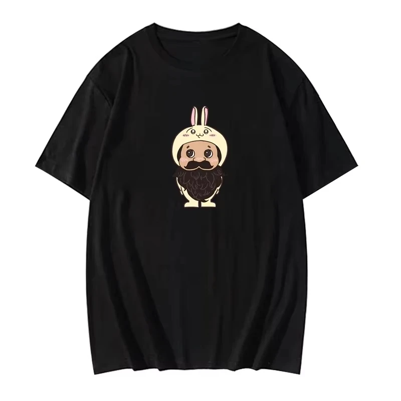 Chiikawa Japanese Cartoon Graphic T‑Shirt, Men Women Couple Casual Summer Short‑Sleeve Oversized Harajuku Streetwear Gift Top