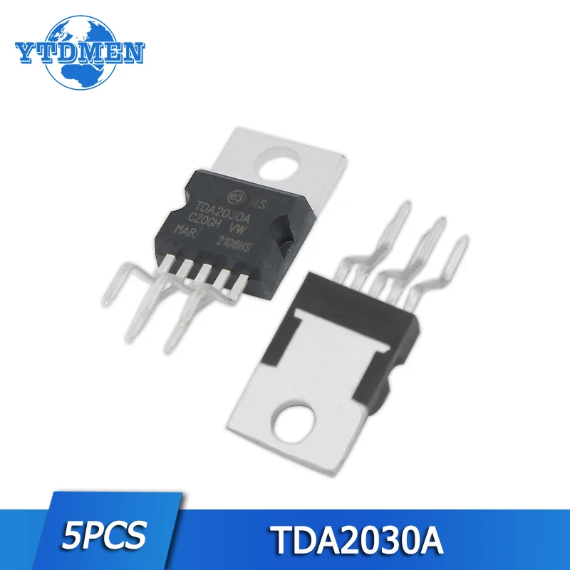 5PCS TDA2030A Amplifier TDA2030 Linear Amplifiers TO-220 Electronic Component IC 18W Hi-Fi AUDIO AMPLIFIER 35W DRIVER TO-220-5P