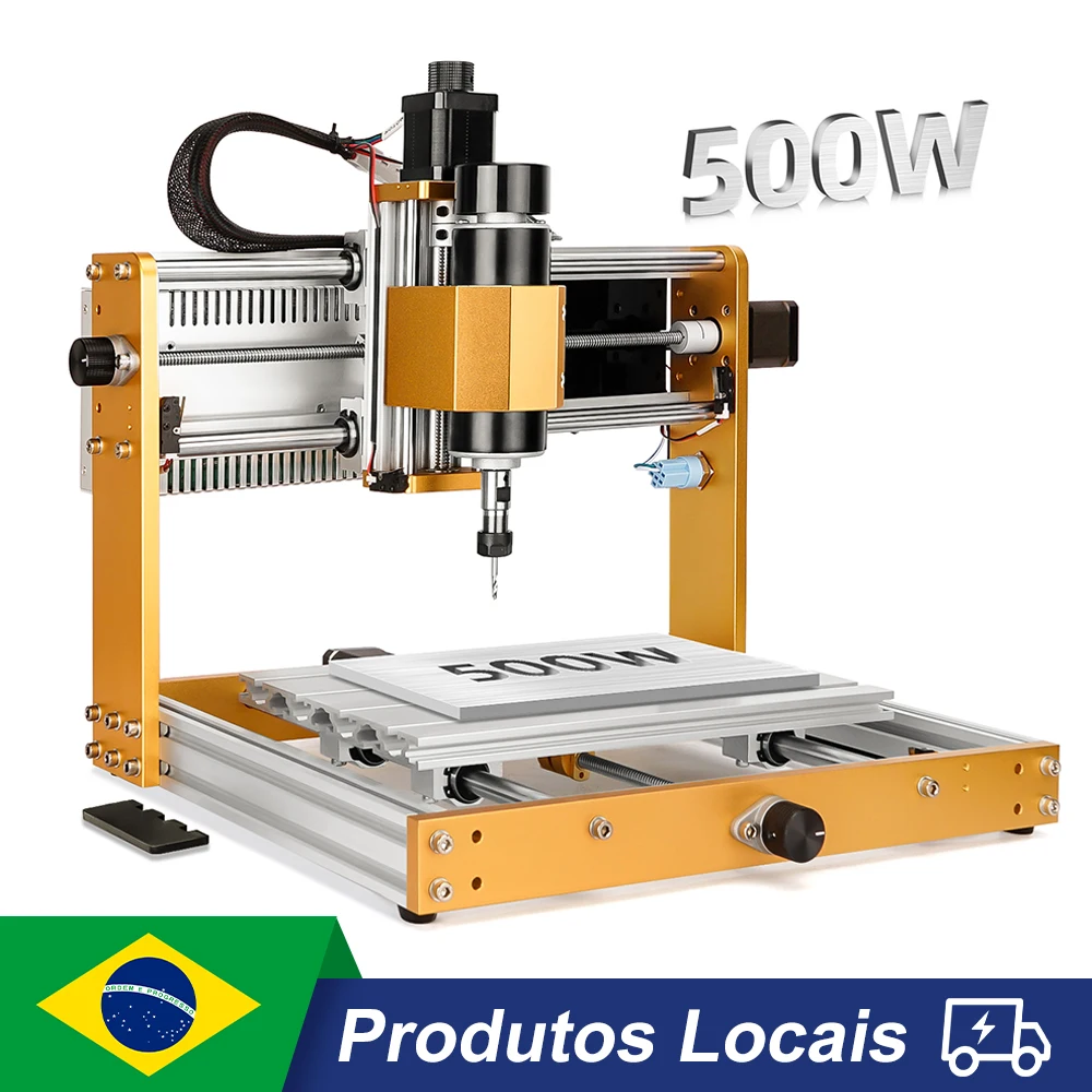 Fresadora CNC 3018 Pro Max, husillo de 500W, Control GRBL, máquina de grabado láser, tallado de PCB acrílico, enrutador de corte de madera