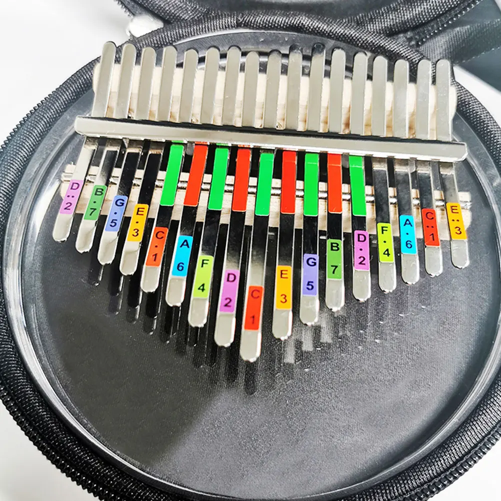 

10 Pcs Kalimba Note Stickers Thumb Piano Sound Decals Portable Mini Key Learning Aids Musical Instrument Accessories