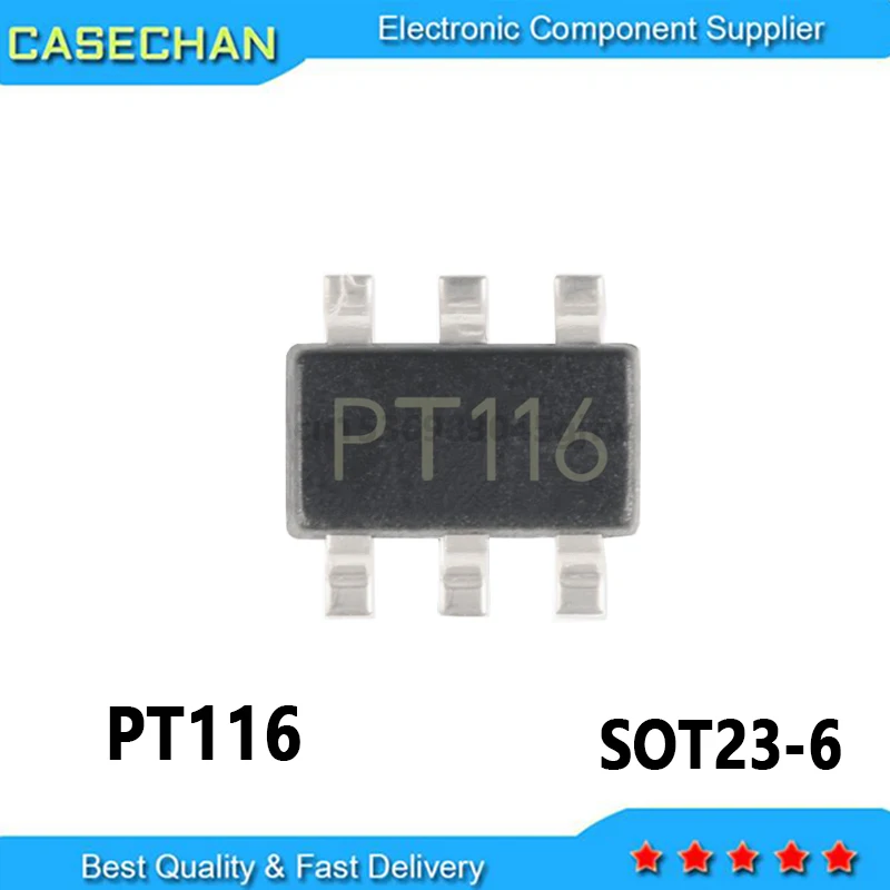 50 Uds nuevo y Original PT116 SOT23-6 SMD