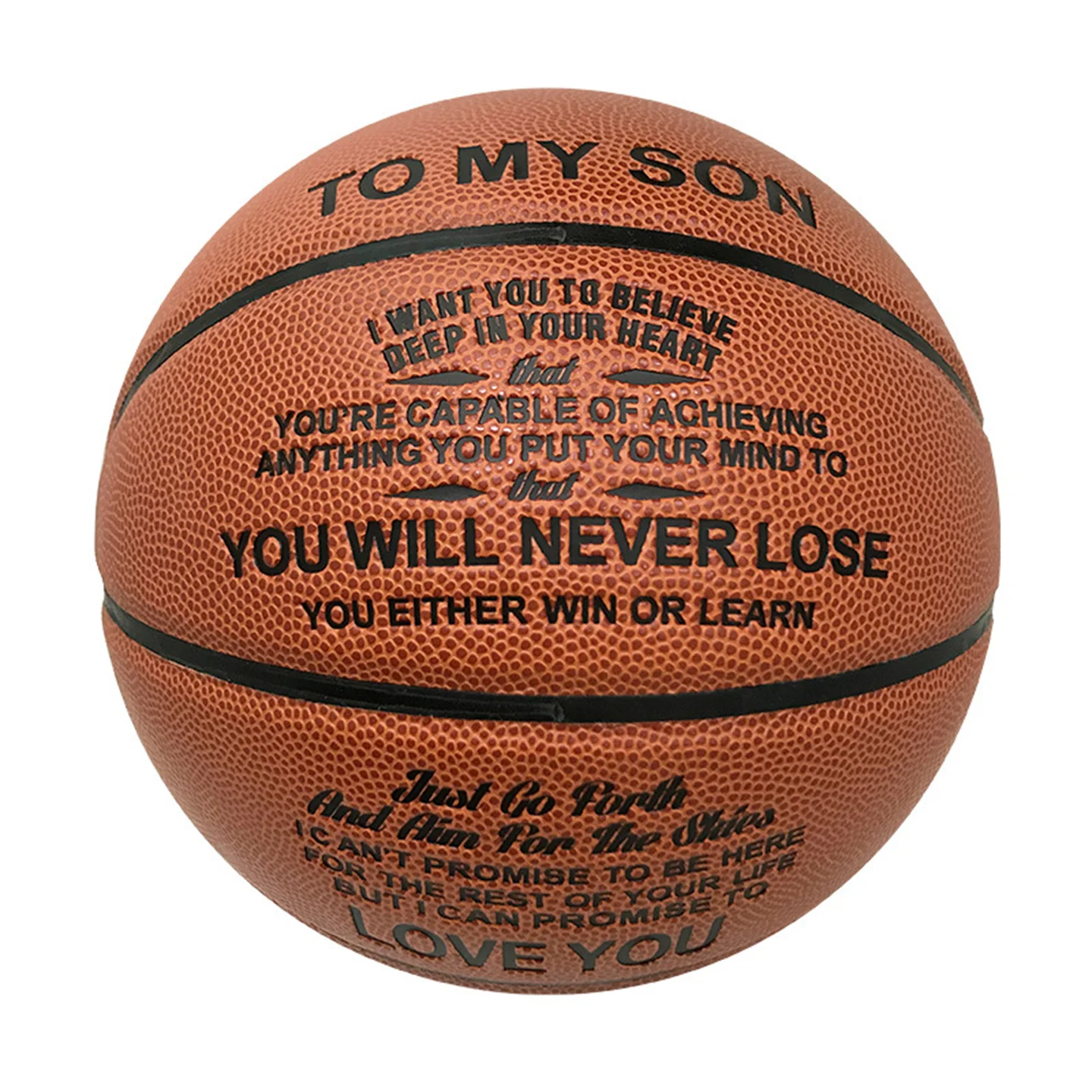 

Official Standard Size 7# Non-slip Wear-Resistant PU Basketball Indoor Outdoor Competition Training Ball Gift To Son / Grandson