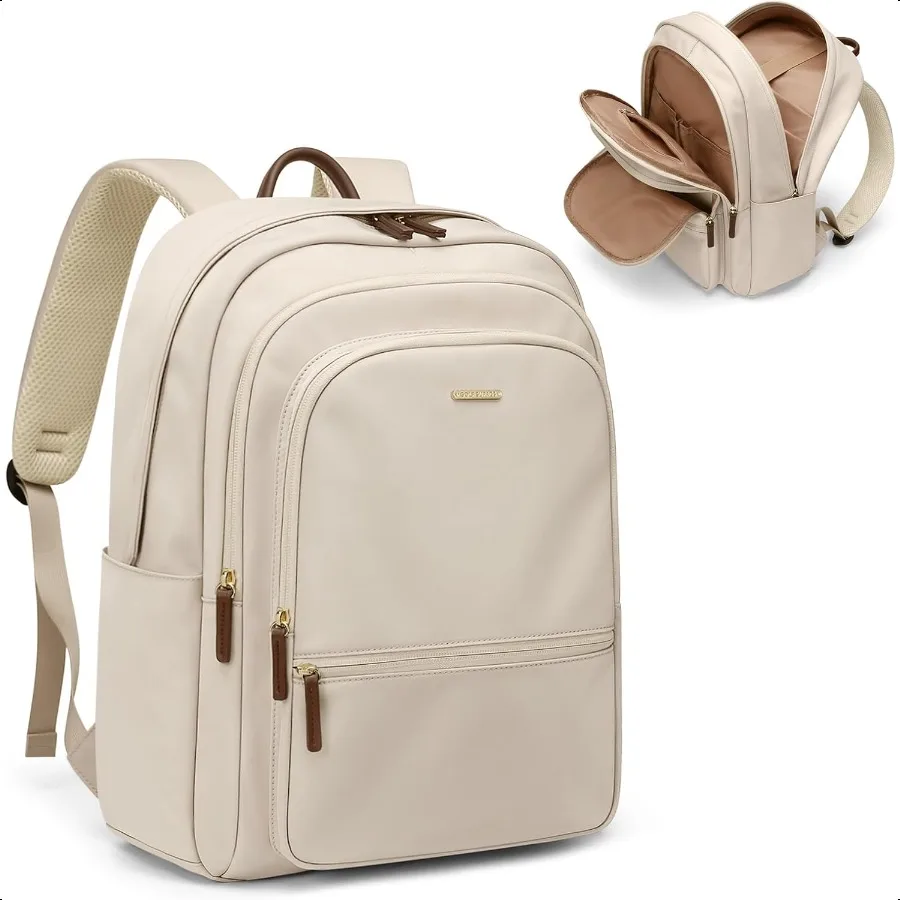 

Backpack for Women Work College Travel Laptop Backpacks MultiFunctional Casual Daypack Teacher Everyday Bags Fits 15.6 Inch No