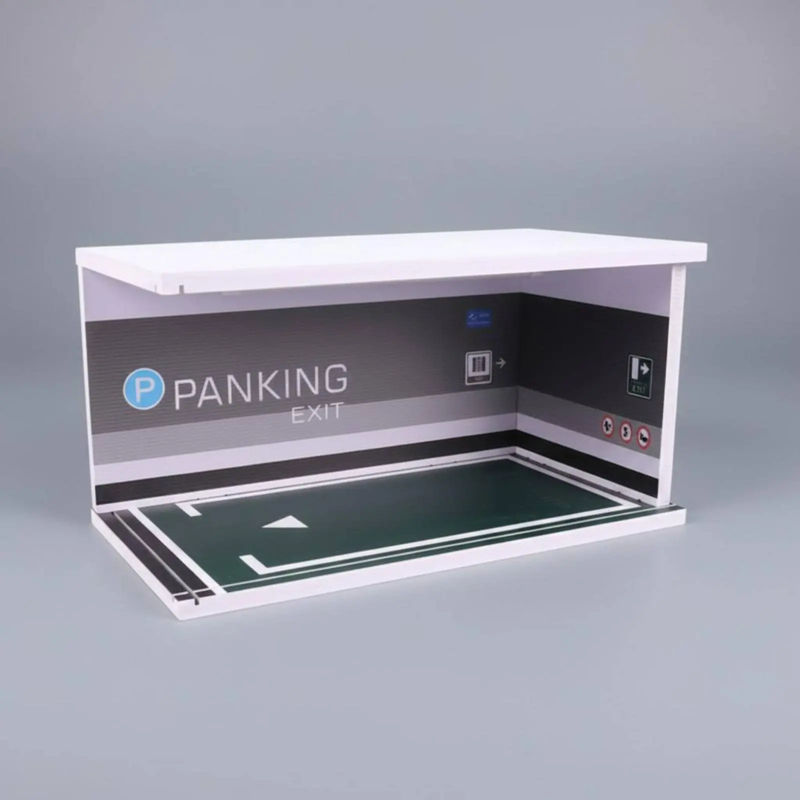 LED Model Car Display Case Gift Idea LED Parking Scene Parking Garage Display Scene Clear Acrylic Panels Display Scene Garage