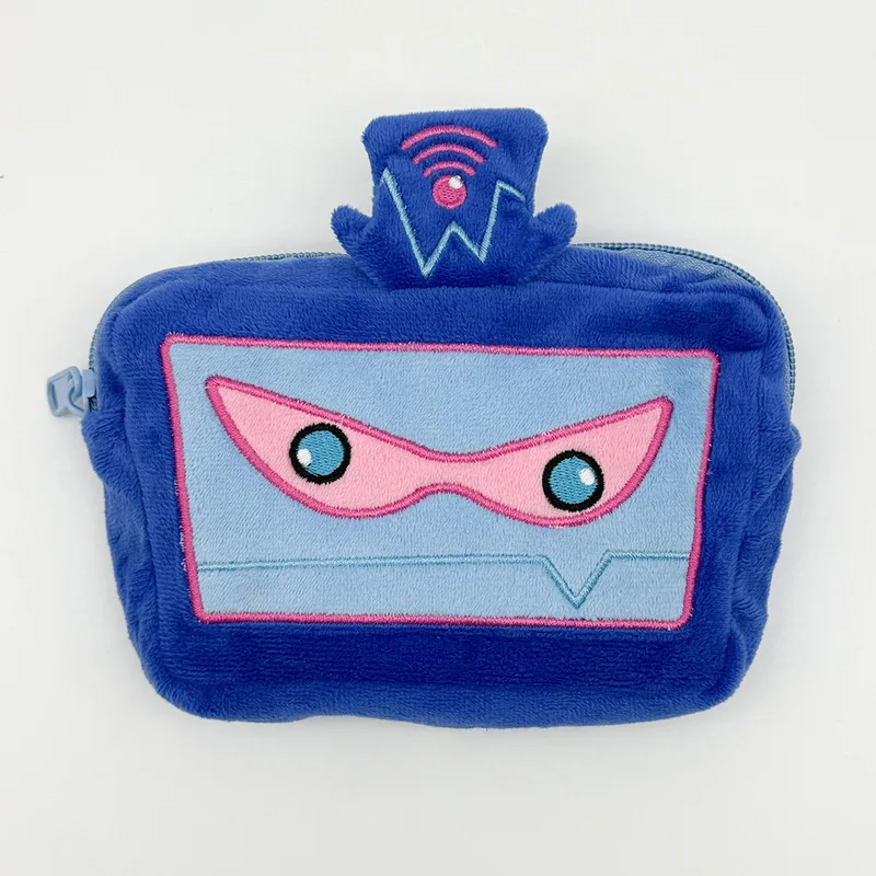 Nouveauté Hazbin hôtel sac de rangement en peluche dessin animé porte-monnaie mignon Portable Mini pochette pour enfants Fans cadeau