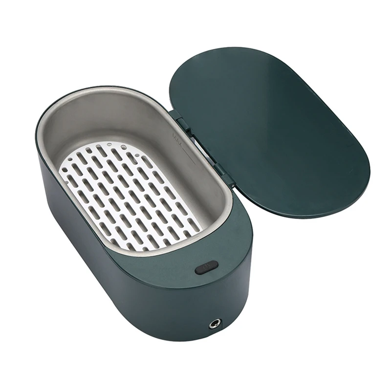 소형 초음파 안경 클리너 초음파 쥬얼리 클리너 기계 고주파 초음파 청소 목욕 EU 플러그 B 내구성