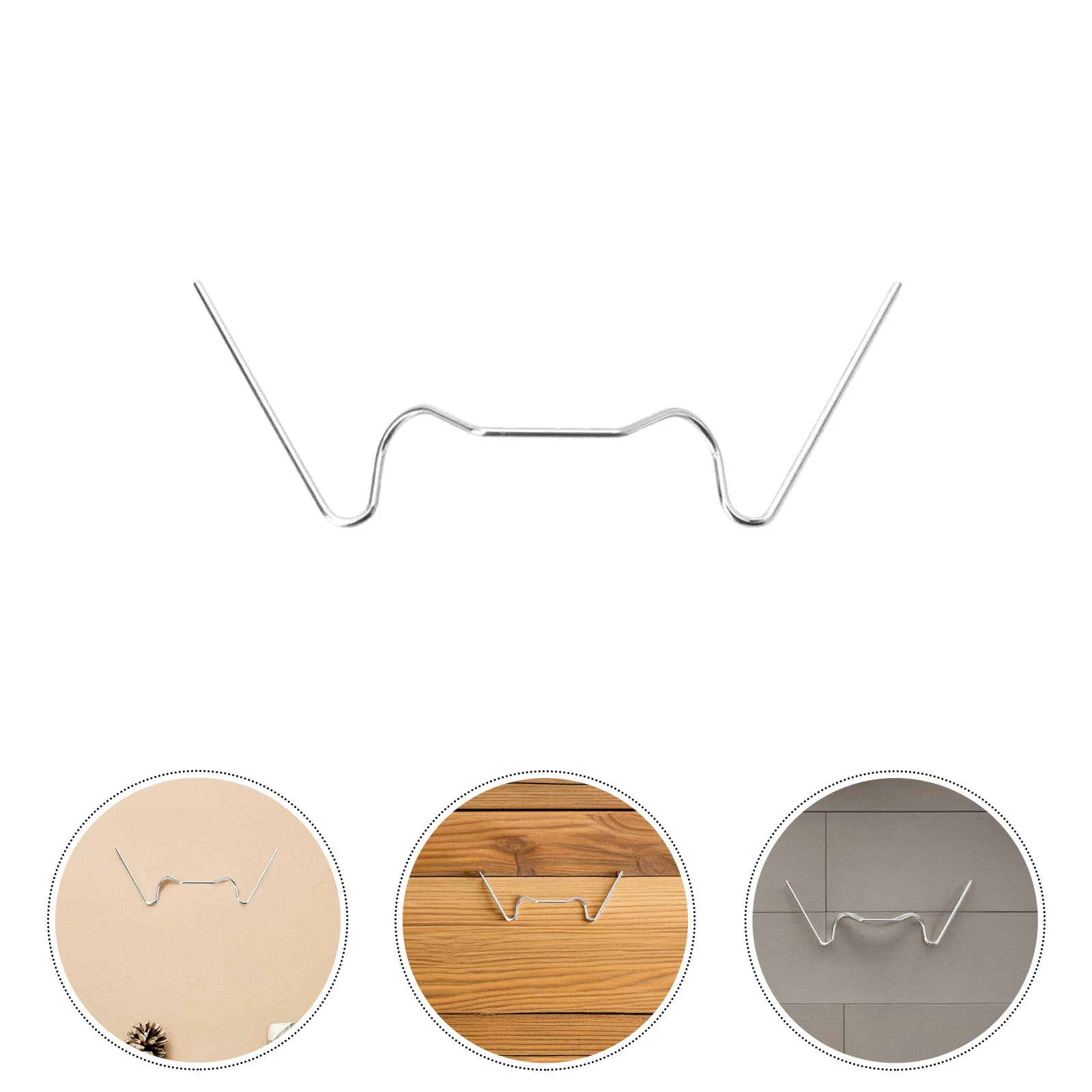 

50Pcs Stainless Steel W Wire Glass Clips Greenhouse Pane Fixing Clamps Anti Corrosion Strong Hold for Window Frames