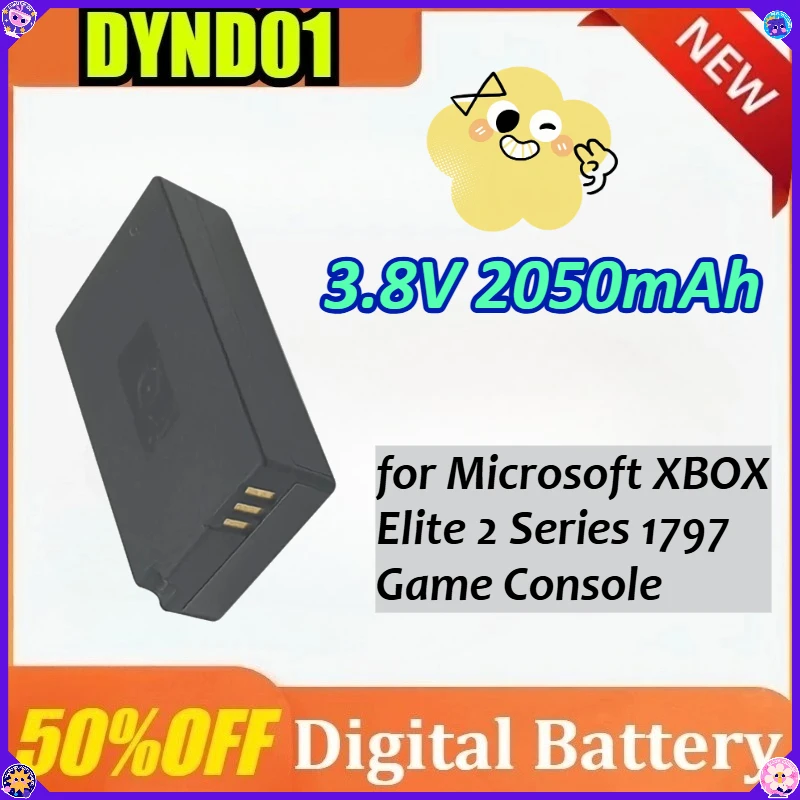 

New DYND01 3.8V 2050mAh Battery for Microsoft XBOX Elite 2 Series 1797 Game Console Controller Battery