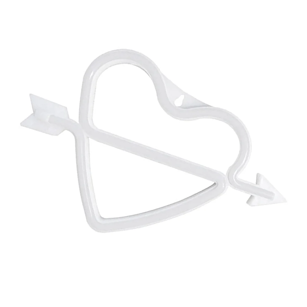 

Purple Led Heart Neon Light Cupid Bow Design Wall Decor Lamp For Living Room Bedroom Night Light Party Wedding Decoration