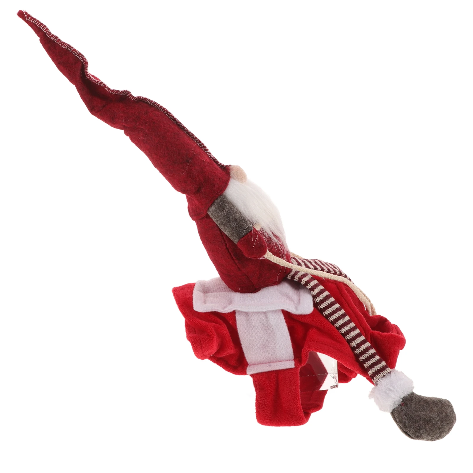 

Christmas Dog Clothes Red Cotton Kitten Suit Warm Garment Handmade Cosplay Costume Xmas Outfits Santa Gnome Rider Dog Jacket Pet