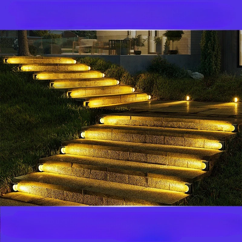 

Outdoor Solar Lights Courtyard Atmosphere Garden Decorative Step Light Waterproof Anti-theft Solar Stair Lights Outdoor Lighting