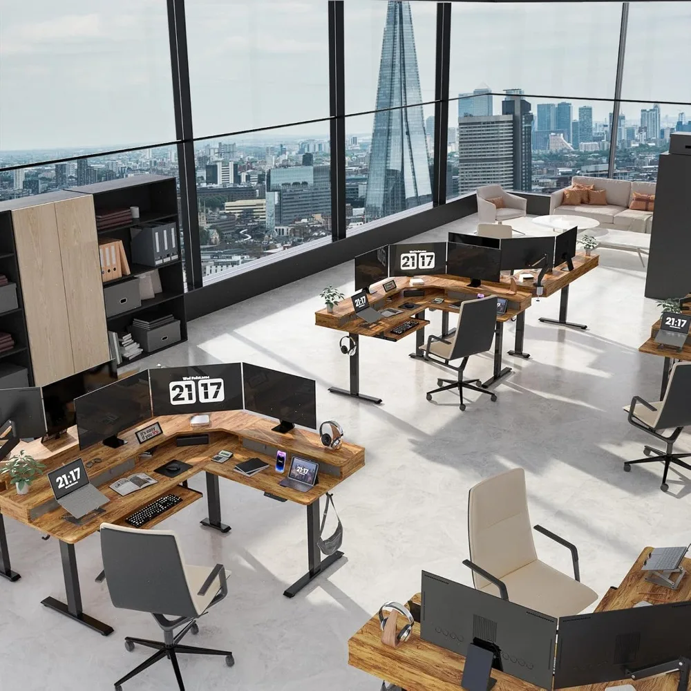 L-образный стоячий стол