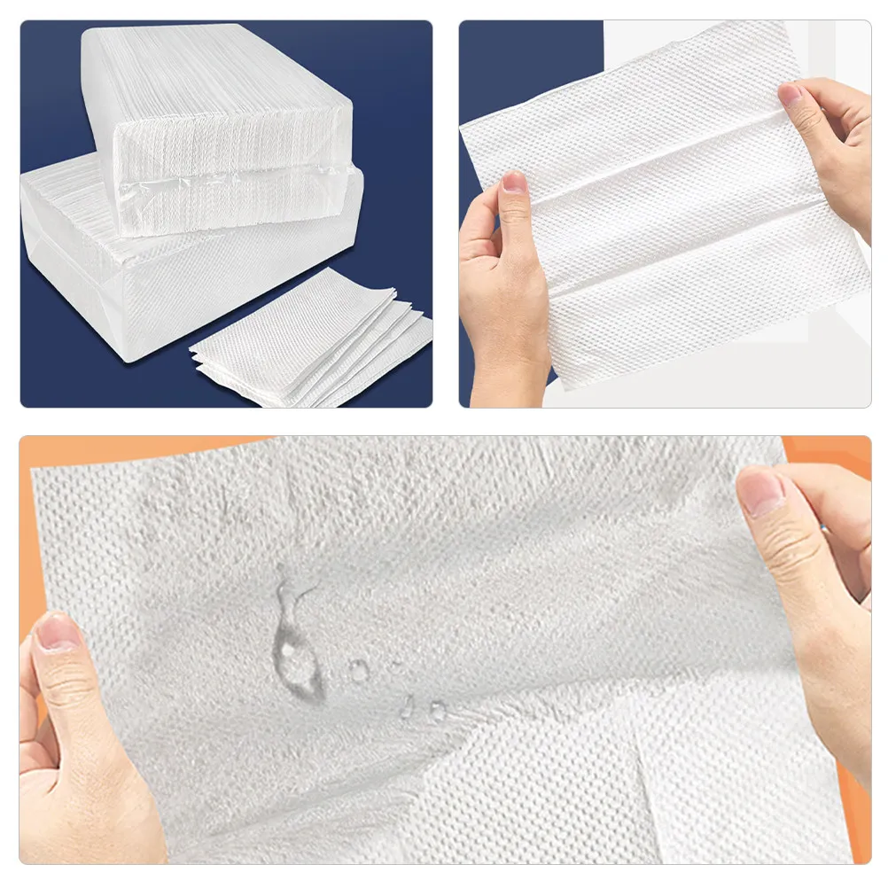 Thick Paper Hand Towels 5 Bags Commercial Grade Highly Absorbent Fast Drying for Bathrooms Hotels Restrooms