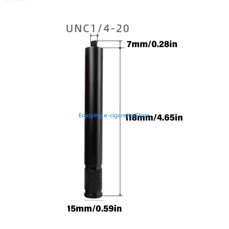 1/4-20 Mount Extension Adapter Rod für Kamera und Telefonhalter mit Gewinde, Aluminiumlegierungsstange, männlich auf weiblich – Detail 6