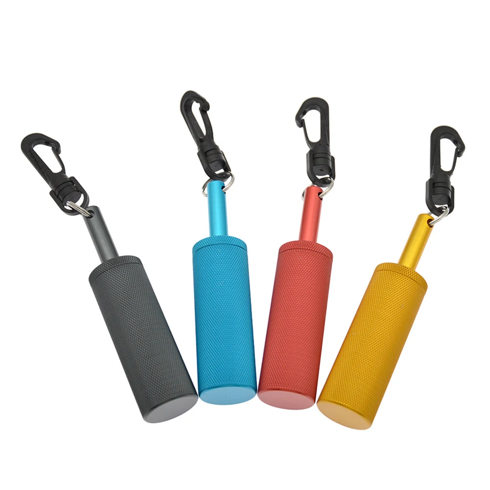 Diving Safety Rattle Stick Signal Bell With 360° Rotating Quick Hook Colored Aluminum Alloy Underwater Bell Ding Rod Equipment