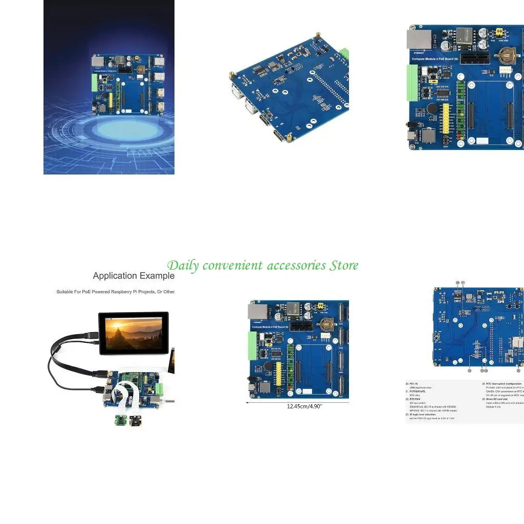 

97QB USB 2.0 POE CM4 Base Board (B) for Evaluating Computer Module 4 Or Being Integrated Into End Products
