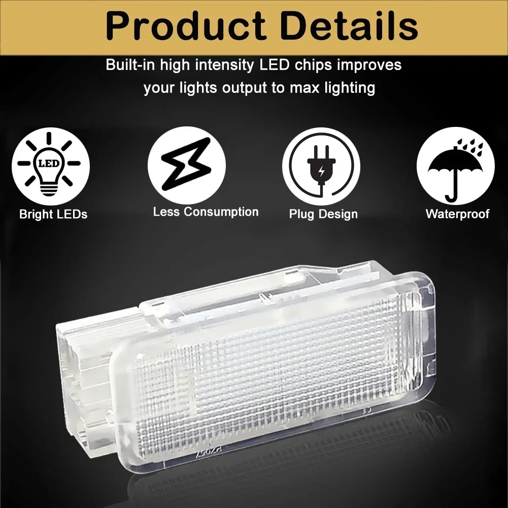 1Pc LED Luggage Trunk Compartment Light Courtesy Door Lamp For Peugeot 3008 206 308 307 2008 207 508 5008 407 306 Expert Light