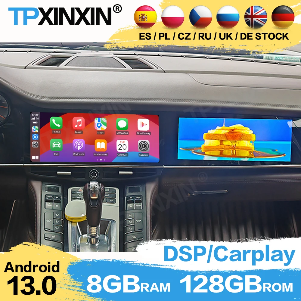 Radio Estéreo con GPS para coche, unidad principal Multimedia con pantalla Android, para Porsche Paramera 2010, 2011, 2012, 2013, 2014, 2015, 2016, 2017