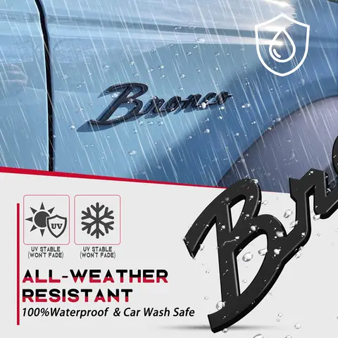 Skärmskyddsemblem, dekalemblem för Bronco 2021-2023 lastbilsbokstäver, 3D-bokstäver förinställda med 3-M tejptillbehör 8 best sales klistermärken för lastbilar - №2