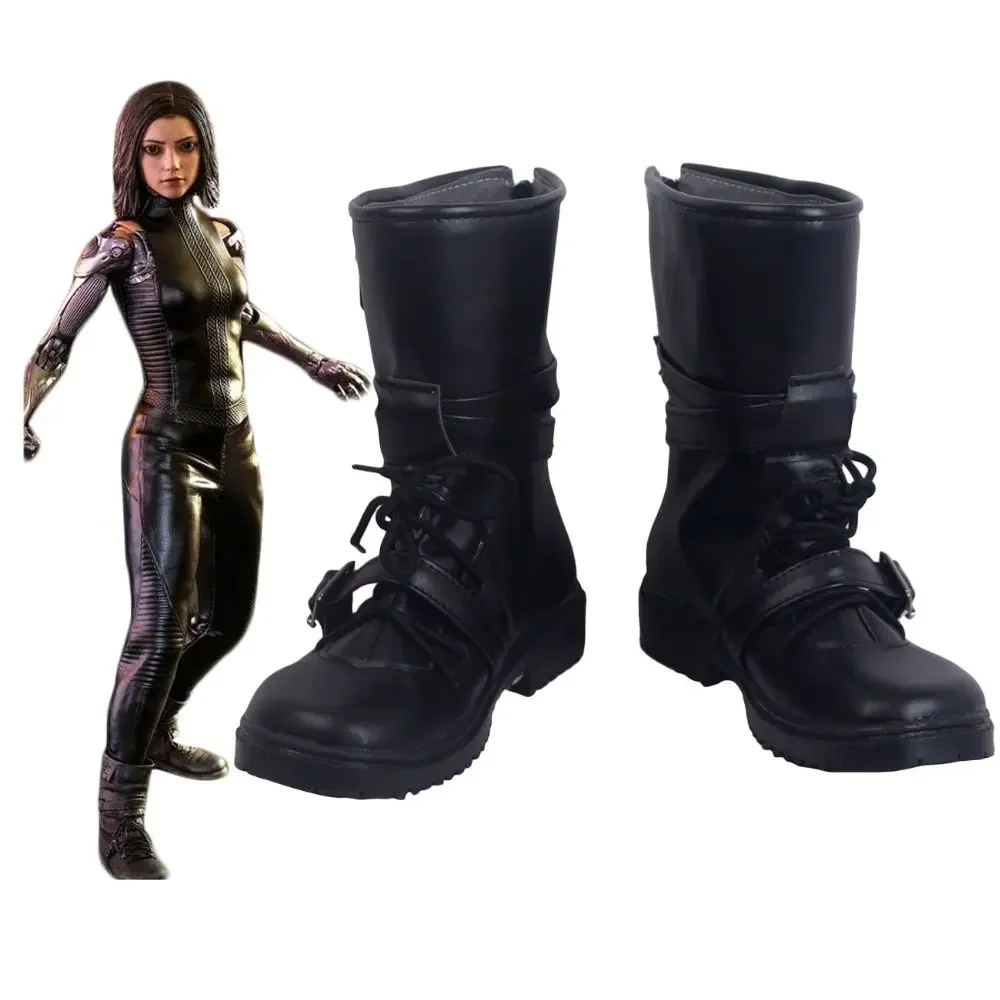 

Alita: Battle Angel Alita Cosplay Boots Black Shoes Custom Made Any Size