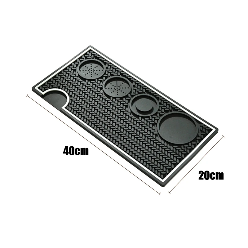 Coffee Accessory Storage Pad - Italian Coffee Bar Counter Anti-Slip, Waterproof PVC Heat-Insulating Coffee Tool Pad