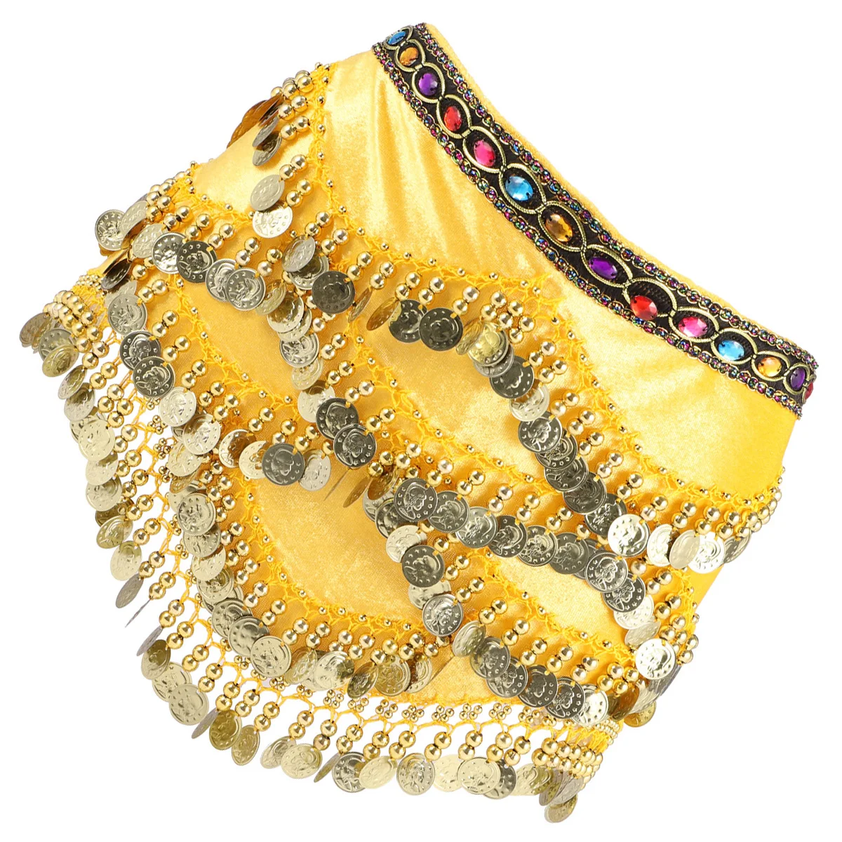 

2 pcs Waist Chain for Women Hip Scarf Belly Dance Belt Yellow Lightweight Sheer Scarves Sport Tennis Skirt Accessories