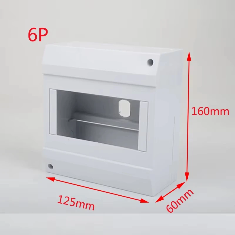 ABS Schaltergehäuse Oberflächenmodule Box 1-8P Leistungsschalter Verteilung MCB Elektrokasten Leistungsschalter Schutz Kunststoffbox