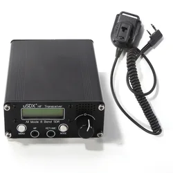USDR USDX+Plus V2 8-Band SDR Transceiver HF SSB QRP LCD With Display Speaker Microphone HF Transceiver With EU Plug Durable