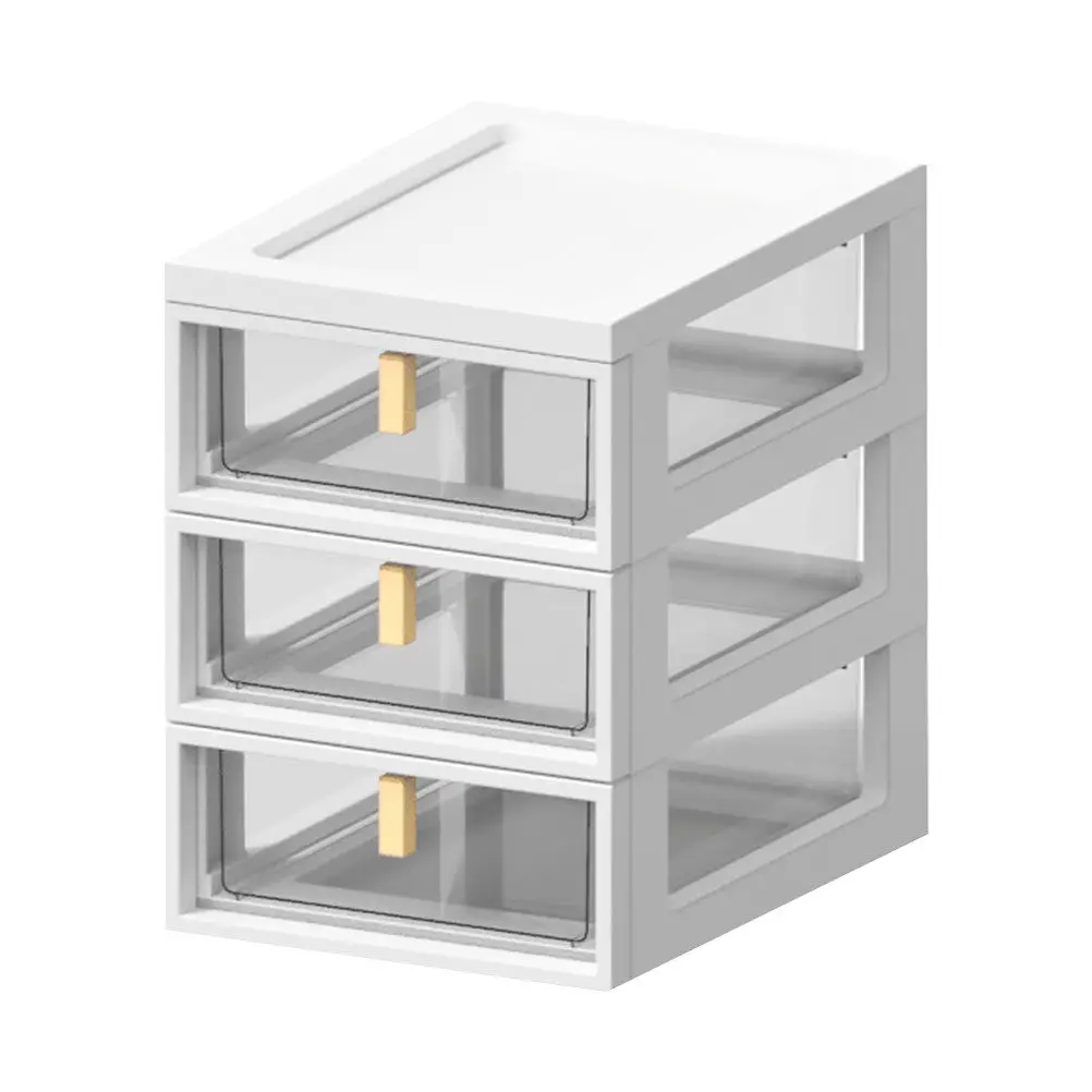 Desktop Drawer Box Plastic Organizer Multi-Layer Storage Case Large Capacity Pen Ruler Container Stationery Storage